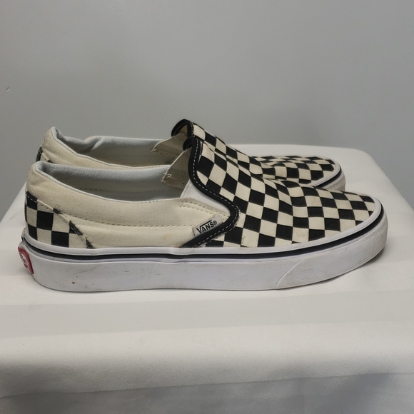 vans cream checkered